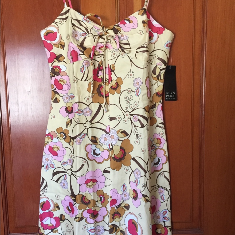 Alyn Paige yellow floral sundress